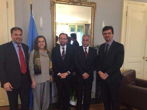 المعارضة البحرينية تلتقي المفوض الأممي لحقوق الإنسان في جنيف