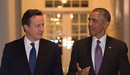 كاميرون واوباما يبحثان قضايا الارهاب