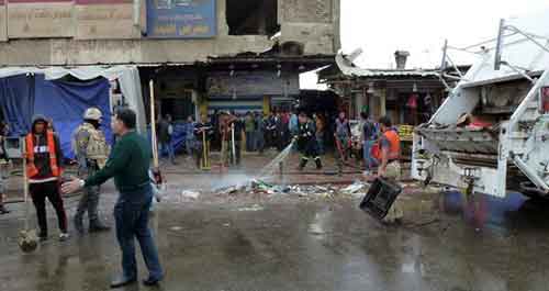 عشرات الشهداء والجرحى في تفجيرين انتحاريين شمال بغداد 