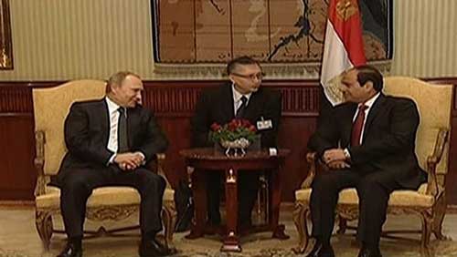 السيسي يستقبل بوتين بمطار القاهرة... ومحادثات رسمية الثلاثاء 