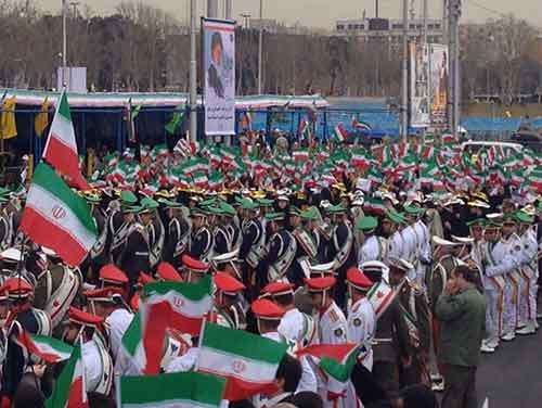 مسيرات مليونية في حميع إنحاء إيران إحياء للذكرى الـ36 لانتصار الثورة الإسلامية 
