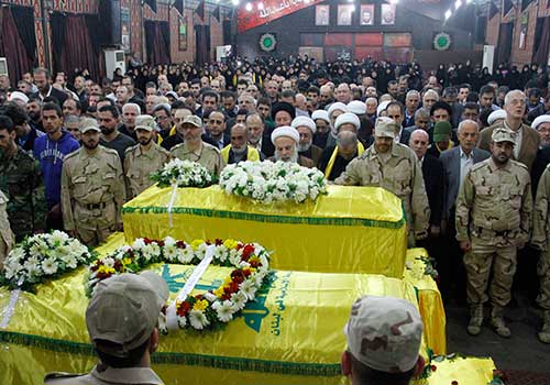 تشييع شهيدي الواجب الجهادي محمد حسين برو وطارق عبدو جبق 