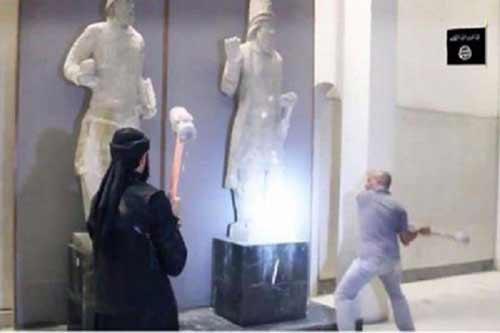 داعش يدمر الآثار في العراق داعش والفصل الأخير في العراق
