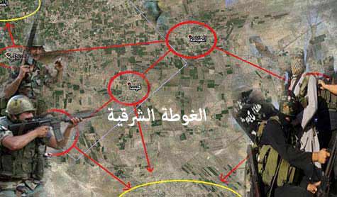 أسوار الغوطة المحطمة: محاصرة وفرار للتكفيريين 