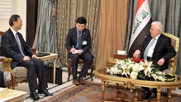 بكين تسعى لتعزيز علاقاتها مع بغداد وتؤكد دعمها في مواجهة &rsquo;الارهاب&rsquo;