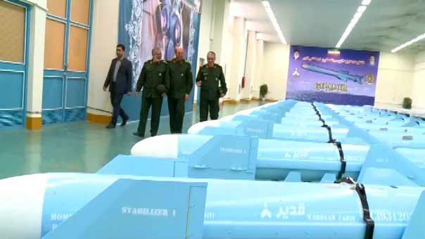 ايران تدشن خط انتاج صواريخ &rsquo;قدير&rsquo; من طراز صواريخ كروز بعيد المدى والمضاد للسفن الحربية