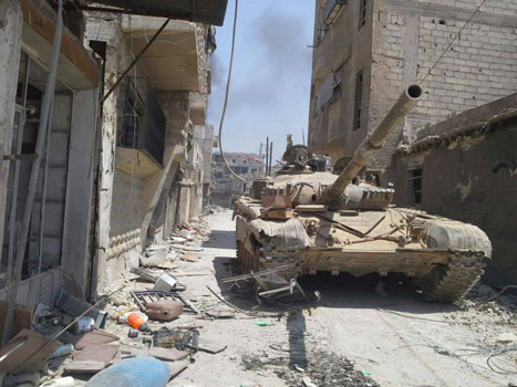 الجيش السوري يلاحق المسلحين في الزبداني ويستهدف تجمعات المسلحين في ريف ادلب