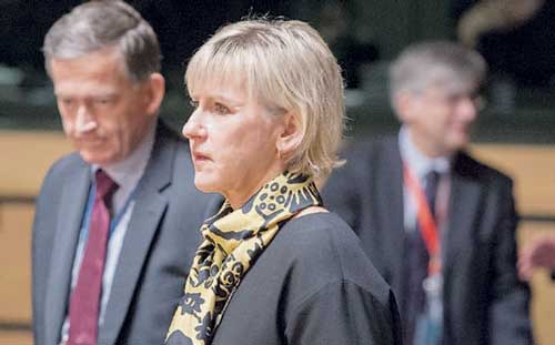 بضغط سعودي.. منع وزيرة خارجية السويد من الكلام امام الجامعة العربية 