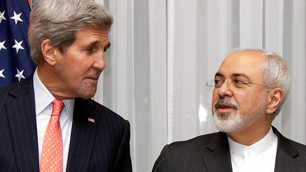 ظريف يلتقي كيري لأول مرة منذ التوصل لاتفاق مبدئي بشأن برنامج إيران النووي