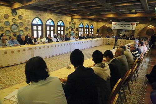 مؤتمر تضامني مع الشعب اليمني في مطعم الساحة