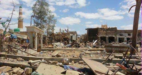 العدوان السعودي المفلس يستهدف ضريح الإمام الهادي بصعدة.. وقبائل تتحضر للثأر منه