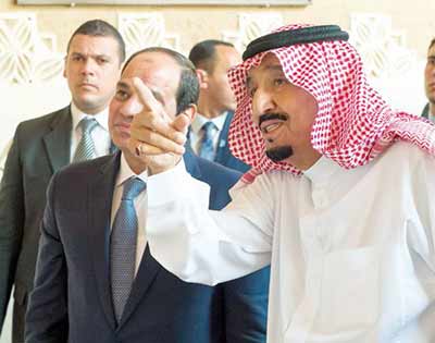 الملك سلمان والسيسي يبحثان تطورات المنطقة وأوضاع اليمن