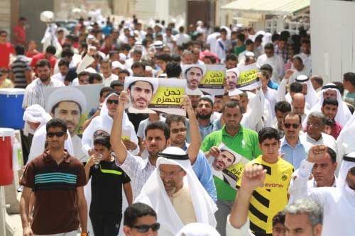 البحرين: مسيرات شعبية تندّد باستمرار اعتقال الشيخ علي سلمان