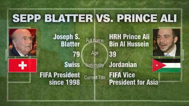 بلاتر رئيسا للفيفا لولاية خامسة بعد فوز سهل على خصمه الأردني في انتخابات زيوريخ