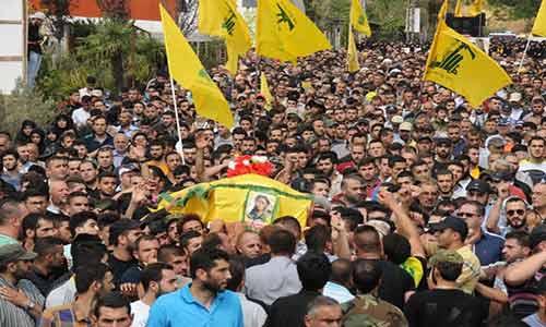 حزب الله يشيع الشهداء  منصور وحسين وبحمد في  عيتا الشعب والنفاخية وجبشيت جنوب لبنان