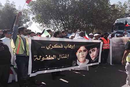 تشييع شهداء تفجير مسجد الامام الصادق (ع) في الكويت