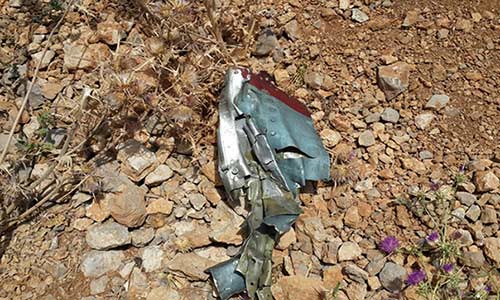 سقوط طائرة استطلاع مجهولة المصدر في حرش صغبين في البقاع الغربي