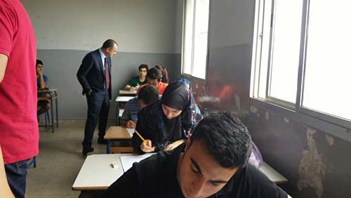  وزير التربية تفقّد بعض مراكز تقديم امتحانات شهادة البكالوريا 