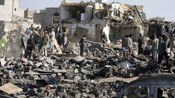 العدوان السعودي على اليمن العدوان السعودي الأميركي على اليمن على اعتاب المئة يوم