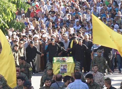 حزب الله وأهالي مدينة بعلبك والجوار شيّعوا الشهيد المجاهد حسن محمود دياب 