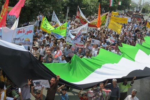مسيرات مليونية في طهران احياءً ليوم القدس العالمي
