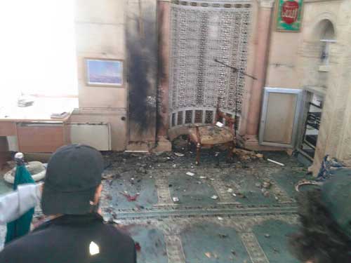 استشهاد امام الجامع الكبير بالتل بريف دمشق في عبوة زرعها إرهابيون تحت منبر المسجد