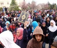 تظاهرة في الهرمل استنكارا لجريمة حرق القرآن الكريم