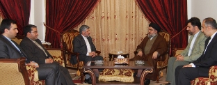      السيد نصرالله استقبل شيباني 
