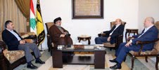 السيد نصرالله استقبل النائب جنبلاط 