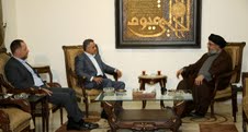 السيد نصرالله استقبل النائب ارسلان يرافقه الوزير خيرالدين 