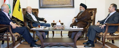 السيد نصر الله استقبل النائب جنبلاط والبحث تناول التطورات المحلية والاقليمية 