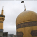 تبديل راية قبة مرقد الامام الرضا (ع) لحلول شهر محرم الحرام
