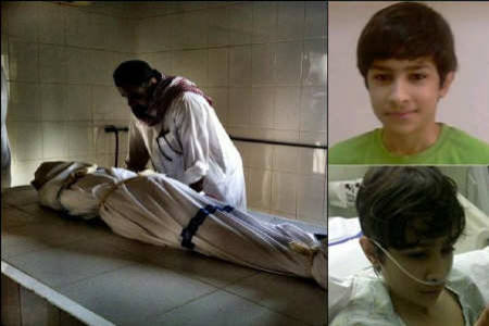 استشهاد فتى بحريني جراء استنشاق الغازات السامة التي أطلقتها قوات النظام الخليفي 