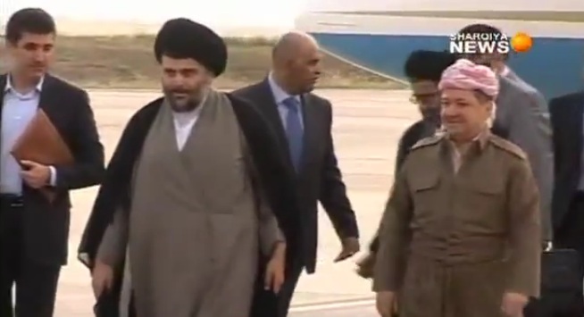 السيد مقتدى الصدر يلتقي البارزاني ويطرح برنامجاً للحل السياسي في العراق