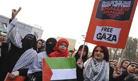 تظاهرات في البوسنة وبوليفيا تضامنا مع الشعب الفلسطيني  