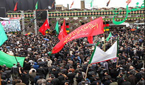 مسيرات حسينية تعم الجمهورية الاسلامية الايرانية بمناسبة احياء التاسع من محرم