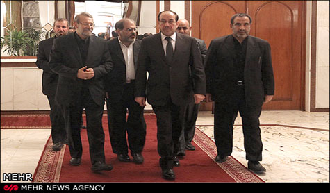 الازمة السورية تتصدر مباحثات لاريجاني مع كبار المسؤولين العراقيين