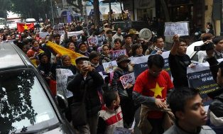 تظاهرات احتجاجية في فيتنام ضد الصين