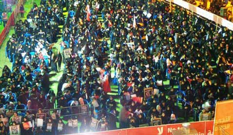 جمعيات المعارضة البحرينية تنظم اعتصاماً حاشداً في باربار