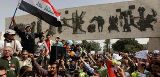 تظاهرة مؤيدة للحكومة العراقية وسط بغداد