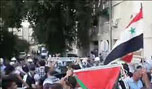 تظاهرة في طمرة الجليلية تأييداً للأسد واحتجاجاً على العدوان الاسرائيلي على سوريا