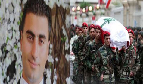 بلدة المريجات تشيع شهيد لبنان النقيب بشعلاني 