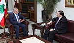 رئيس الجمهورية استقبل حرب وعرض معه قضية رفع الحصانة عنه 