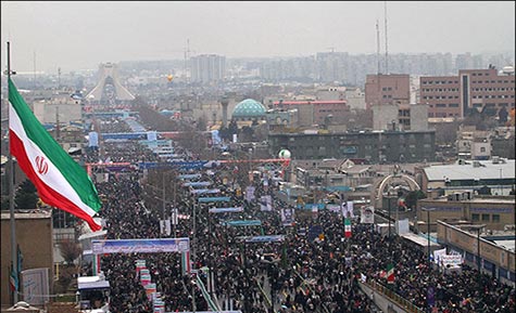 مسيرات مليونية في إيران إحياء لذكرى إنتصار الثورة 