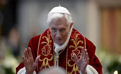 البابا يستقيل نهاية الشهر الجاري 
