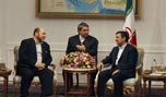 لقاء بين نجاد والقيادي في "حماس" موسى ابو مرزوق في طهران