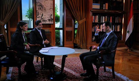 الأسد يطل على قناة &rsquo;الاخبارية السورية&rsquo; اليوم