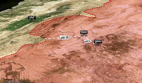 جمرايا مجدداً هدف للطائرات الحربية &rsquo;الإسرائيلية&rsquo;