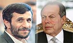 الرئيس الإيراني يستقبل الرئيس اللبناني السابق إميل لحود