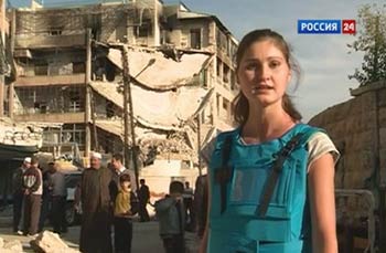 صحفية روسية تقدم أدلة على استخدام المعارضة السورية للسلاح الكيميائي في حلب